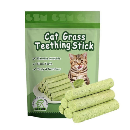 Natural Fiber Chew Sticks for Cats – Dental Health & Digestive Support, 6-Pack Set for Kittens & Adults