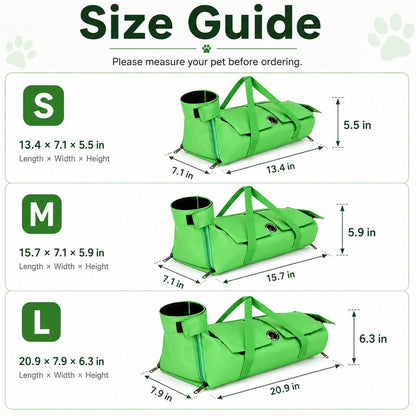 Ortekor Multi-Use Cat Carrier & Grooming Bag - Easy Paw Access for Vet Visits & At-Home Care