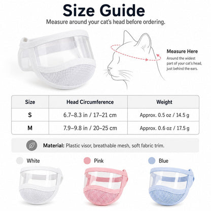 Ortekor Clear-View Cat Grooming Shield for Nail Trims & Ear Cleaning - Helps Reduce Bites and Scratches During Cat Care