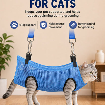 Ortekor Foldable Pet Grooming Stand for Cats & Small Dogs - Bathing & Nail Trimming Support for Less Squirming