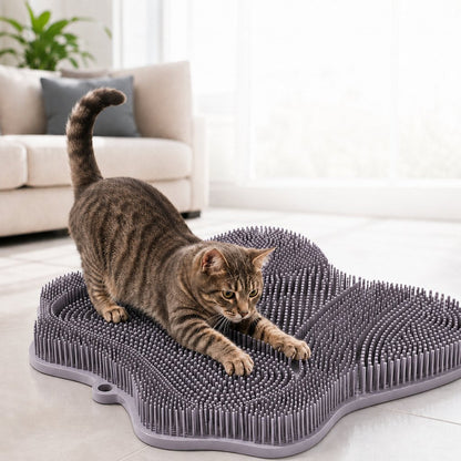 Ortekor Soft TPR Cat Scratch & Massage Mat for Indoor Cats – Sofa-Saving Pad for Scratching, Stretching & Rubbing