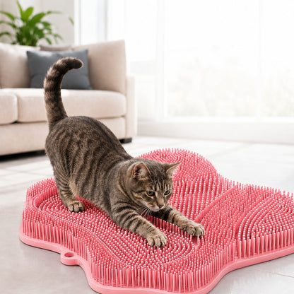 Ortekor Soft TPR Cat Scratch & Massage Mat for Indoor Cats – Sofa-Saving Pad for Scratching, Stretching & Rubbing