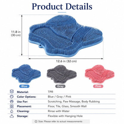 Ortekor Soft TPR Cat Scratch & Massage Mat for Indoor Cats – Sofa-Saving Pad for Scratching, Stretching & Rubbing