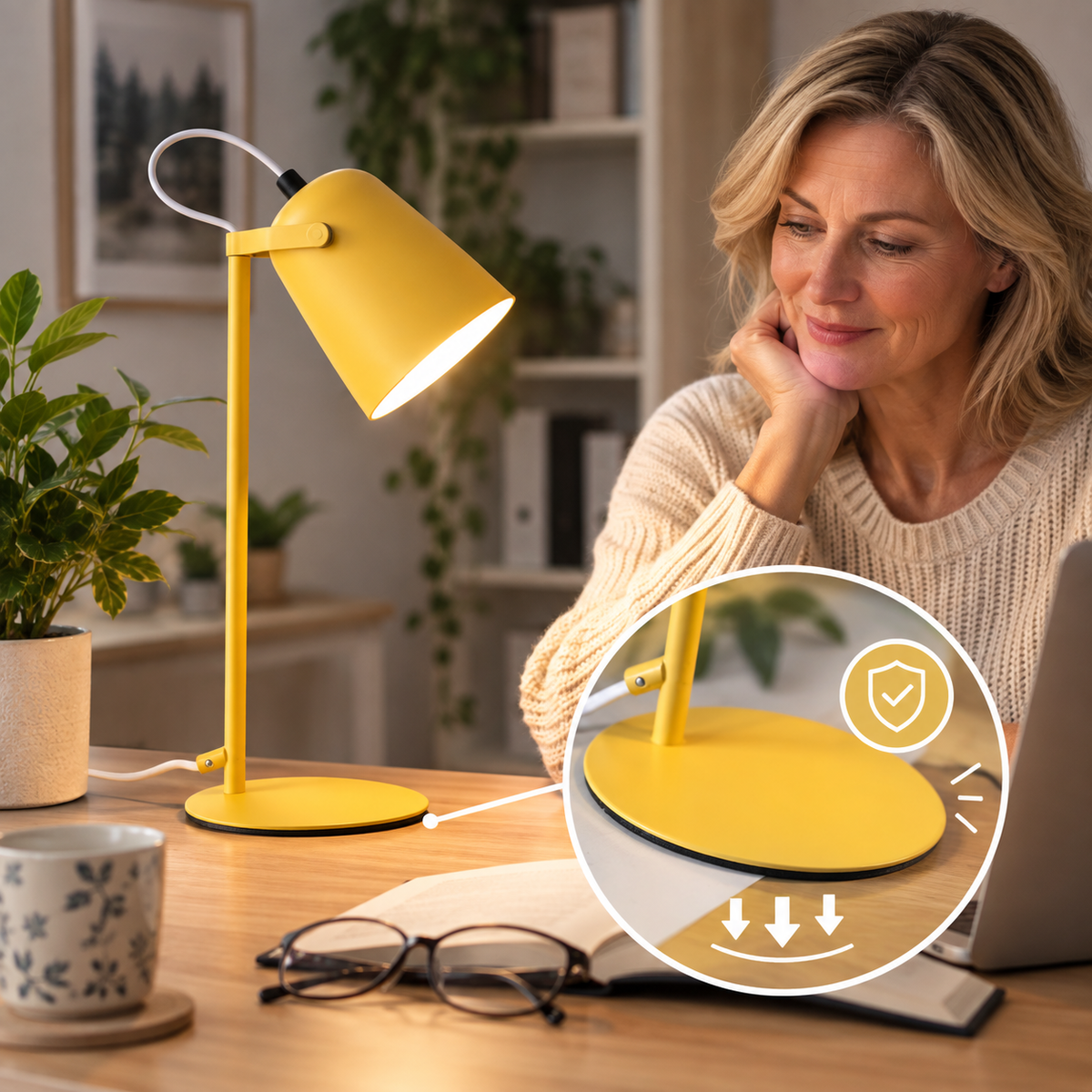 DESKFLARE – Lámpara de escritorio ajustable para iluminación diaria dirigida