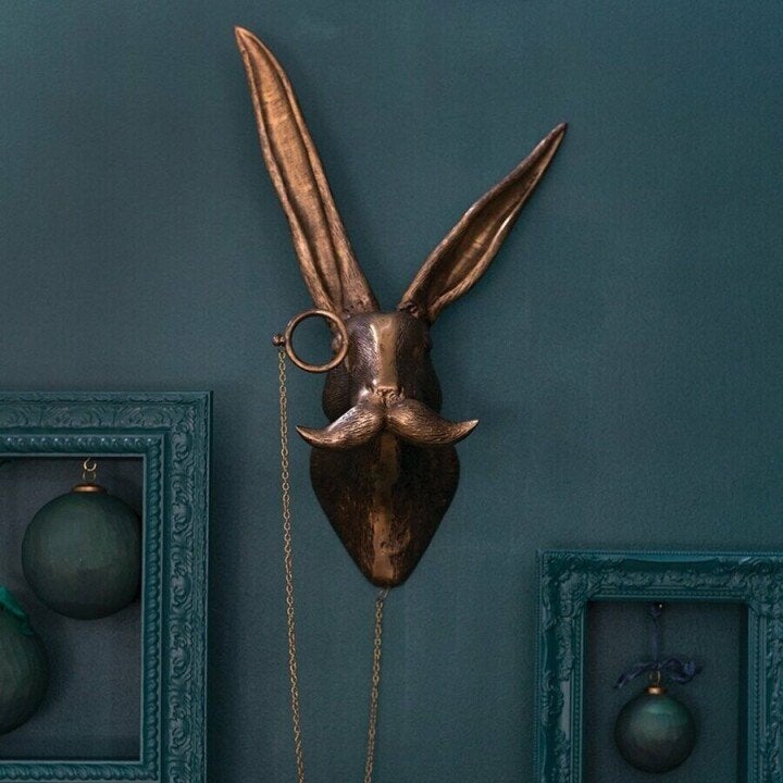 Decoración de pared de cabeza de animal 3D de vida silvestre para el hogar