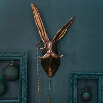 Decoración de pared de cabeza de animal 3D de vida silvestre para el hogar