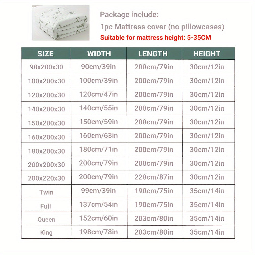 Cooling Bamboo Mattress Topper with 3D Airflow Layer for Temperature Regulation and Pressure Relief