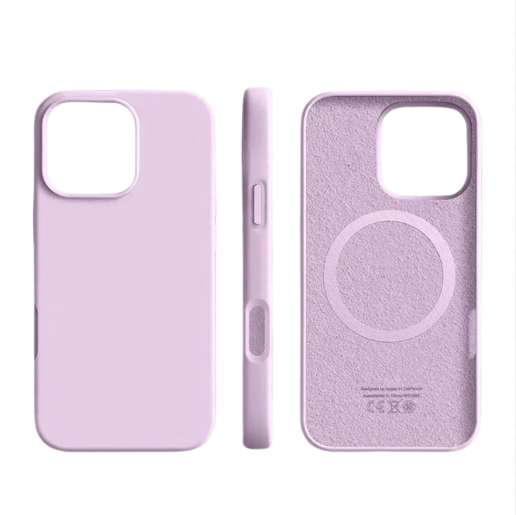 Soft-Touch Silicone iPhone Case with Magnetic Wireless Charging – Slim Protective Cover with Shock Absorption for Daily Use