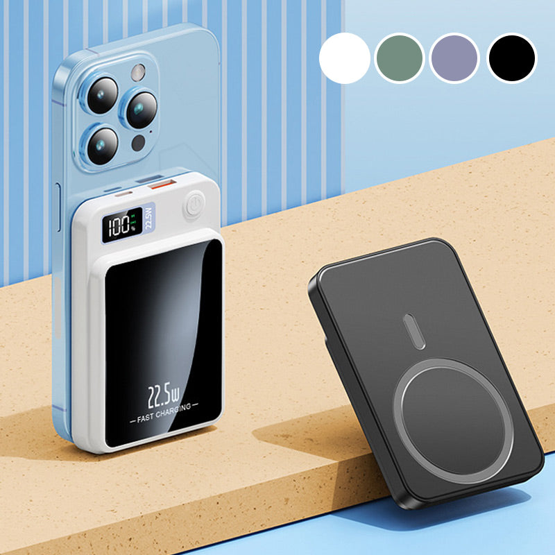 20000mAh Portable Charger with Wireless Charging Pad & Fast Charge – 3-Device Power Bank for iPhone, Samsung & Tablets