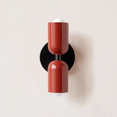 Soft-Tone Metal Wall Sconce with LED Bulb for Bedroom & Living Room | Hardwired E27 Socket Accent Light | Minimalist Nordic Design for