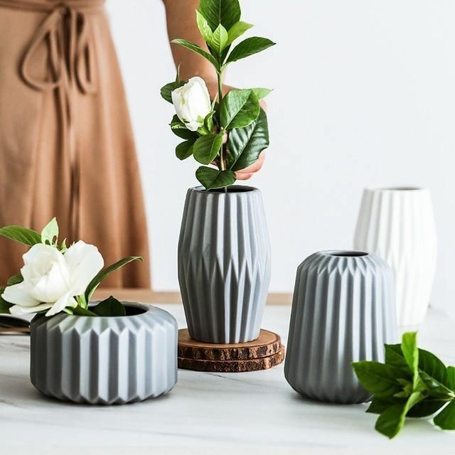 Sakura Grace Ceramic Vases