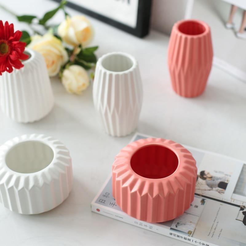 Sakura Grace Ceramic Vases