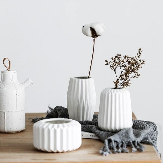 Sakura Grace Ceramic Vases
