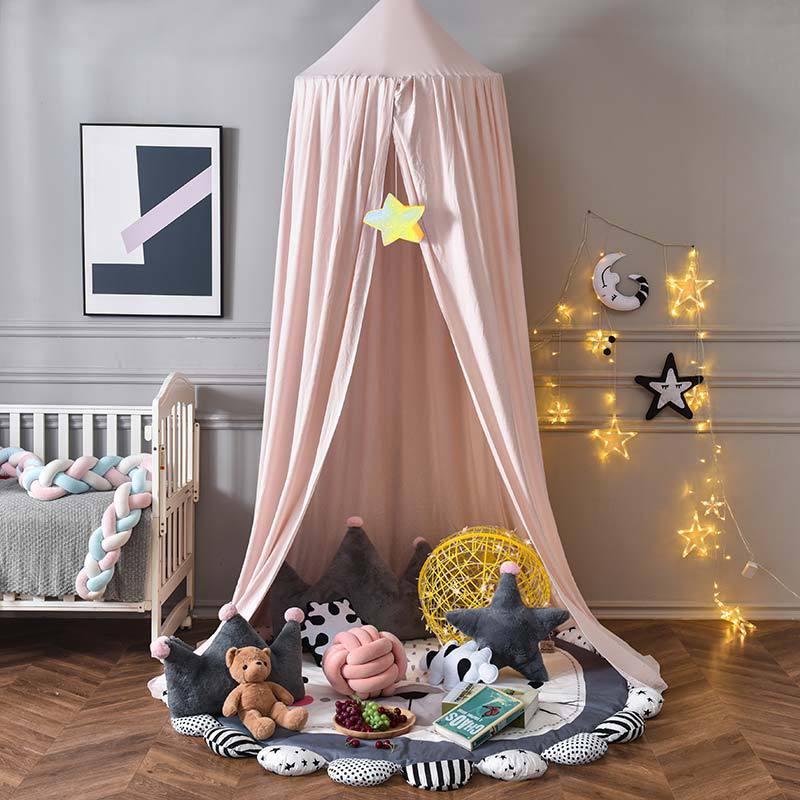 Sheer Hanging Tent Drape for Kids Bedroom – Cozy Hideaway Curtain with Light-Blocking Fabric for Naps & Reading Nook
