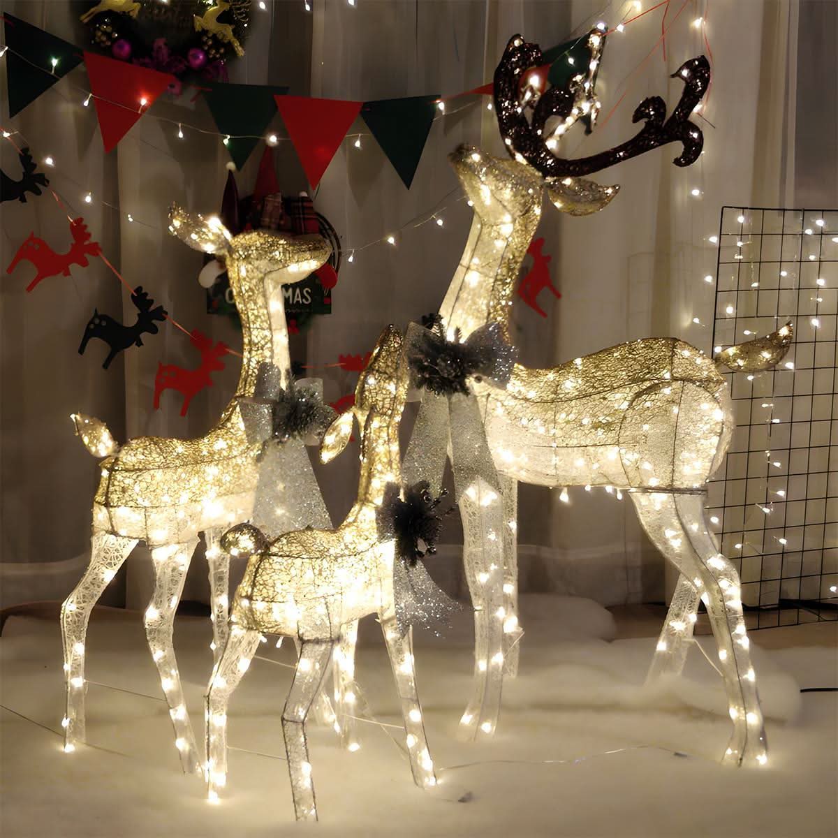 ELKLUME – Christmas Elk Lighting for Elegant Holiday Glow