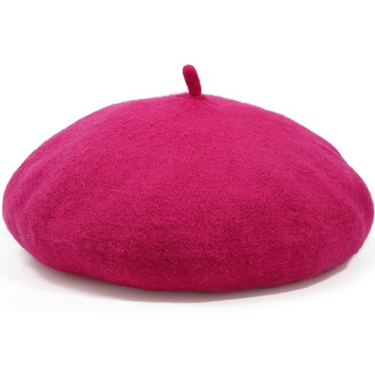 Women's Wool Beret Hat – Lightweight Parisian-Style Winter Cap in 10 Colors for Fall & Cold Weather