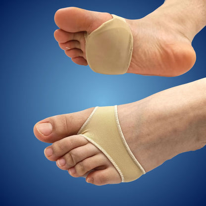 Almohadillas metatarsales de gel para aliviar el dolor en la planta del pie | Plantillas de soporte acolchado para el antepié para neuroma de Morton y comodidad de uso diario