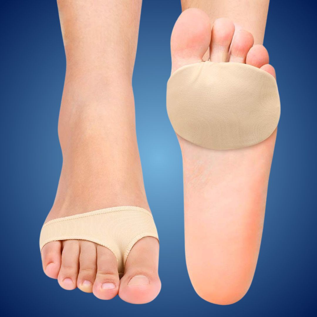 Almohadillas metatarsales de gel para aliviar el dolor en la planta del pie | Plantillas de soporte acolchado para el antepié para neuroma de Morton y comodidad de uso diario