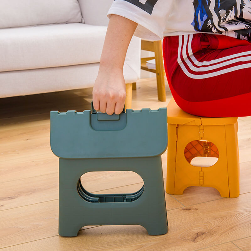 Collapsible Stepping Stool with Carry Handle for Kids & Adults – Lightweight Portable Home Helper