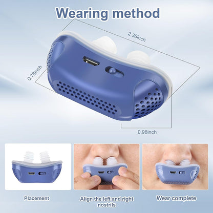 Nasal Sleep Aid Device for Snoring Relief and Better Breathing – Compact, Maskless Design for Home or Travel