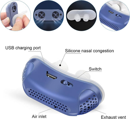 Portable Sleep Apnea Relief Device – Compact Nasal Airway Opener for Snore Reduction & Better Breathing