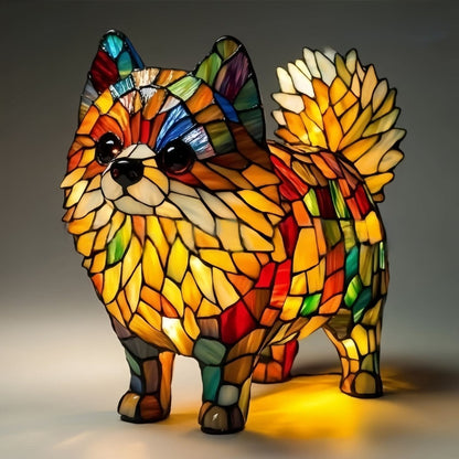 Dog Breed Sculpture LED Night Light USB Powered Desk Lamp for Bedroom Home Office Nightstand Decorative Accent Lighting