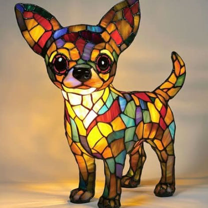 Dog Breed Sculpture LED Night Light USB Powered Desk Lamp for Bedroom Home Office Nightstand Decorative Accent Lighting