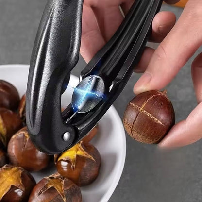 Heavy-Duty Shell Cracker Tool with Comfortable Grip for Walnuts Pecans Hazelnuts Almonds – Durable Metal Kitchen Gadget for Nuts and Chestnu