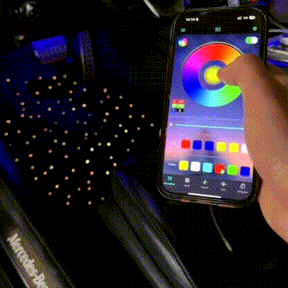 Starry Sky | LED Car Floor Mats with Universal Fit & Illuminated Design | Enhance Interior Ambiance
