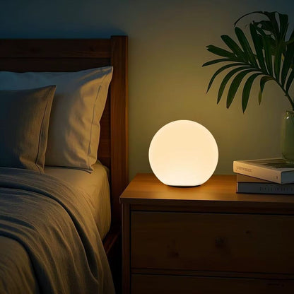 Lámpara LED esférica recargable con control remoto: 16 modos de color, resistente a la intemperie para iluminación ambiental en interiores y exteriores