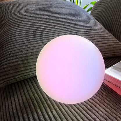 Lámpara LED esférica recargable con control remoto: 16 modos de color, resistente a la intemperie para iluminación ambiental en interiores y exteriores