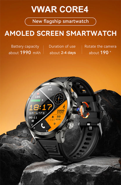 Core Series | 4G Smartwatch with 1.85 AMOLED Display & Camera | Fitness Tracker for Active Lifestyles