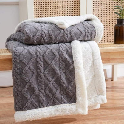 Plush Sherpa Gravity Blanket 59×79 inches Brown Couch Throw Calming Sleep Aid Relaxation Layer for Bedroom Living Room Sofa Reading Nook Snu