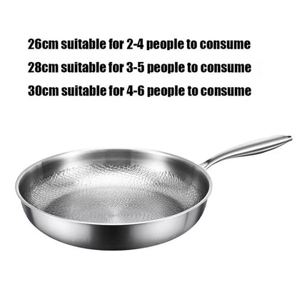 Titanium Skillet with Textured Surface for Gas Electric Induction Stovetops Oven Safe Metal Utensil Friendly Chemical Free Cookware