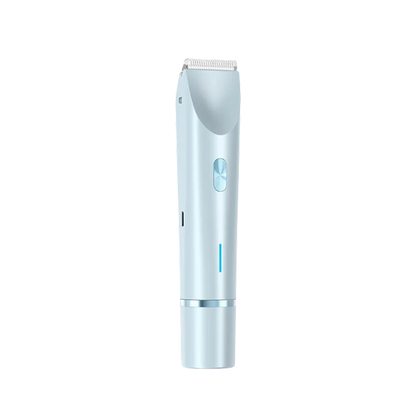 Rechargeable Women's Body Trimmer with Ceramic Blades for Sensitive Skin | Dual Head Cordless Grooming Tool for Bikini Area | Waterproof