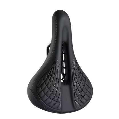 Mountain Bike Saddle with Ventilated Mesh, Spring Suspension & Taillight Mount for All-Terrain Cycling