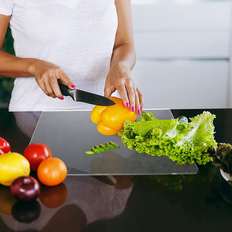 Clear Acrylic Kitchen Countertop Protector Board – Heat & Scratch Resistant Workspace Shield for Food Prep, Dishwasher Safe