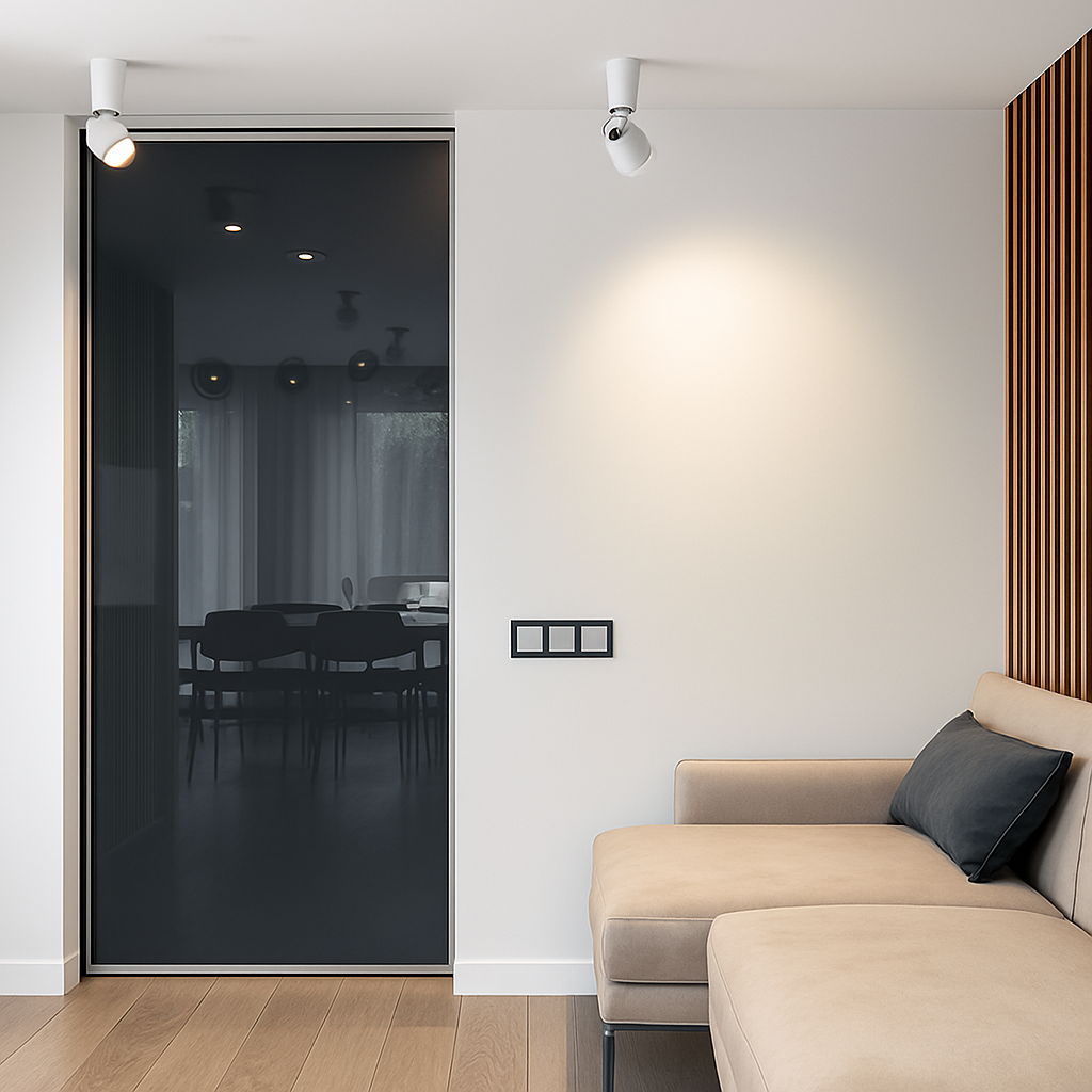 Adjustable Swivel Cylinder LED Spotlight Fixture - Rotating 360° Tiltable Accent Light for Walls & Ceilings - Brushed Aluminum Directional