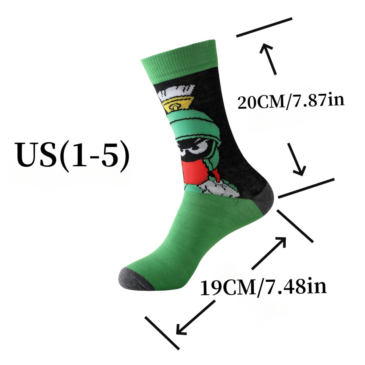 Unisex Ankle Socks 20-Pack Polyester Spandex Blend Multicolor Cartoon Designs Low-Cut Athletic Crew for Sneakers Running Daily Wear Men Wome