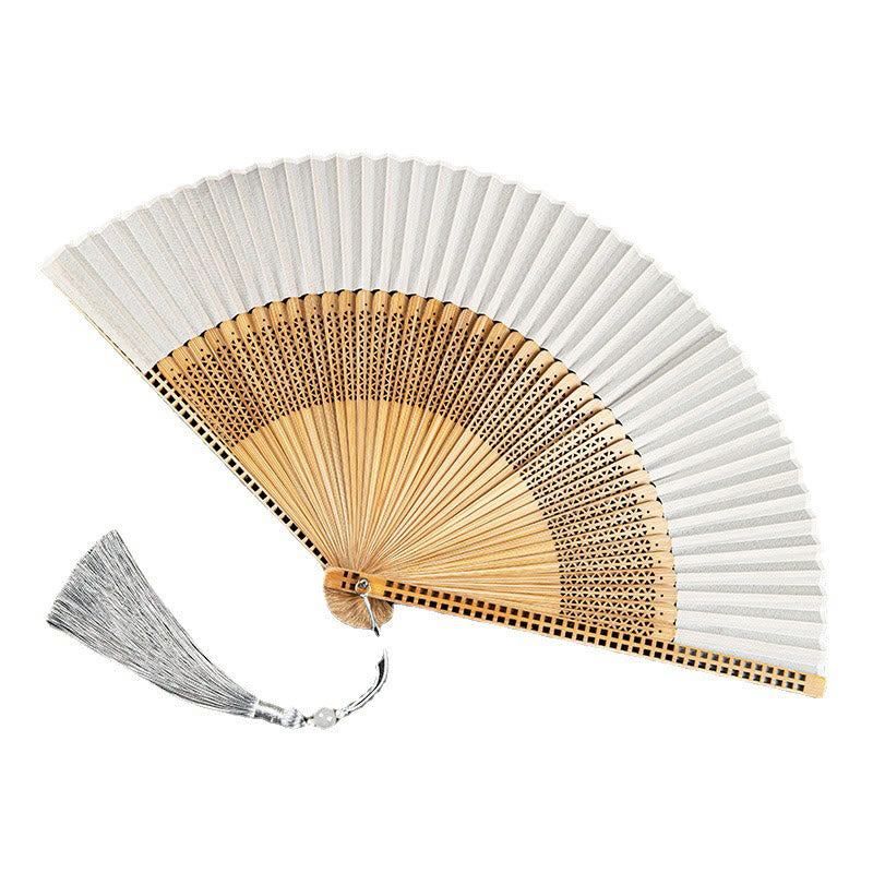 Silk Bamboo Hand Fan – Folding Oriental Style Accessory for Weddings, Parties & Summer Cooling – Lightweight Portable Fan with Elegant