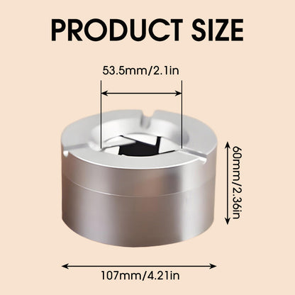 Stainless Steel Twist-Lock Ashtray for Car and Home | Odor-Sealing 360° Rotation Design Smokeless Holder