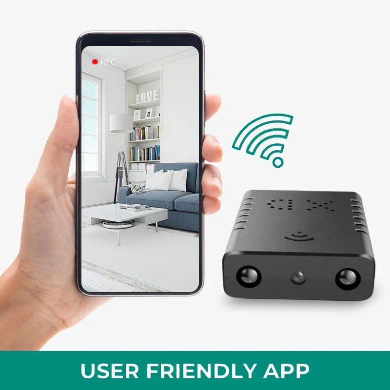 Wireless Security Camera 1080P Full HD Indoor Monitoring System with Infrared Night Vision Motion Alerts Audio Recording Remote Viewing for