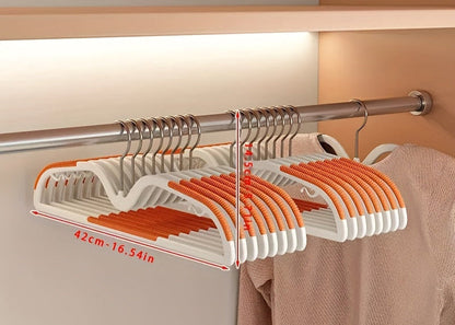 Rotating Non-Slip Compact Hangers for Shirts & Dresses – Space-Saving Closet Solution with Swivel Hook