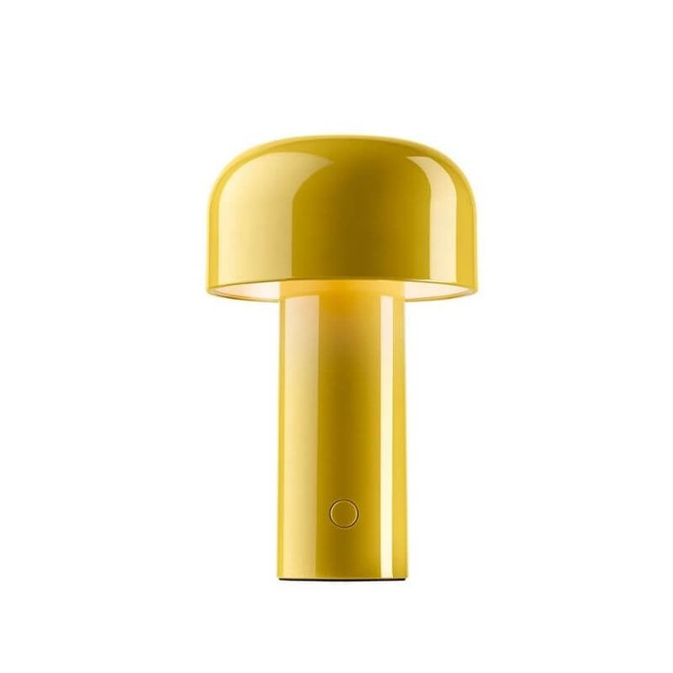Rechargeable LED Mushroom Desk Lamp 8.3 in Cordless Touch Dimmer Warm White Portable Nightstand Light for Bedroom Living Room Patio Outdoor