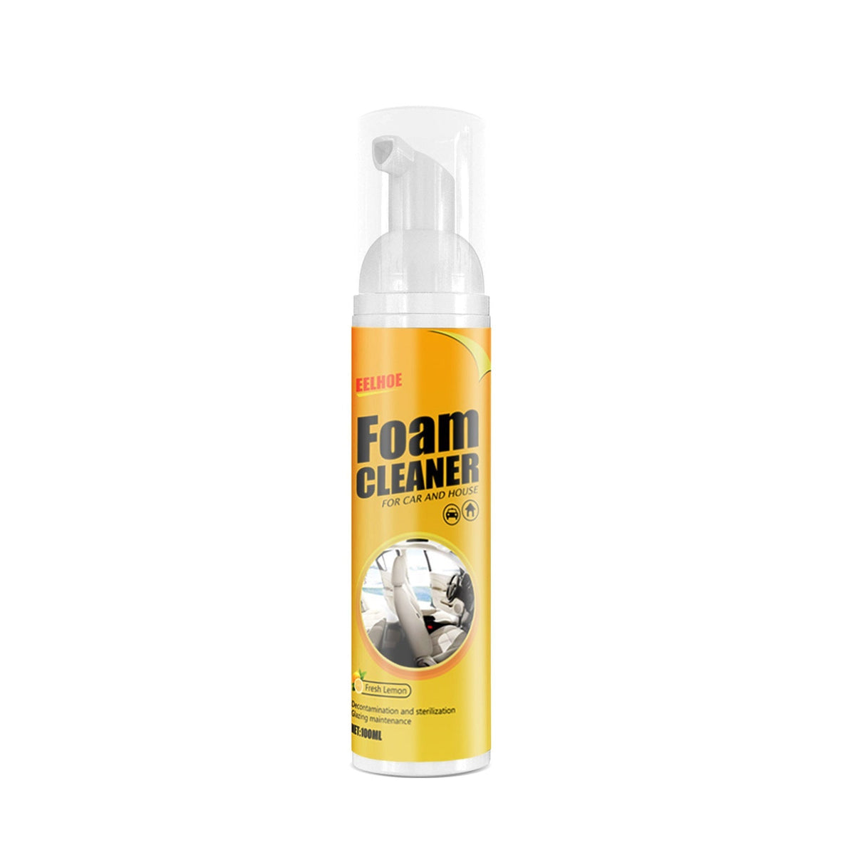 All-Purpose Spray Foam Cleaner for Kitchen, Bathroom & Car Interiors – Protective UV-Resistant Formula for Countertops, Upholstery & Hard