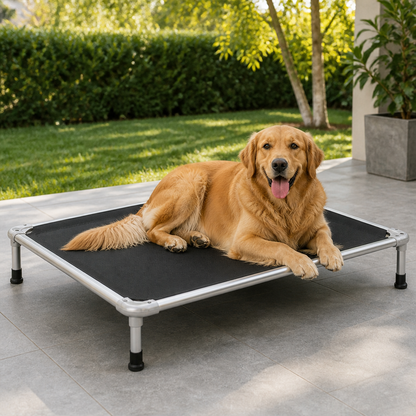Ortekor Chew-Proof Aluminum Frame Elevated Dog Bed (Indoor/Outdoor)
