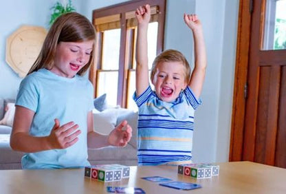 Pattern Matching Block Game for Kids – Educational Puzzle with 20 Blocks & 60 Challenge Cards for Ages 3+