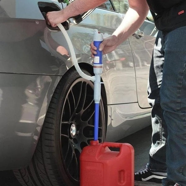 Battery-Operated Liquid Transfer Siphon for Gas Fuel Water Antifreeze | Portable Fluid Pump for Car Lawnmower Generator RV Camping Garage