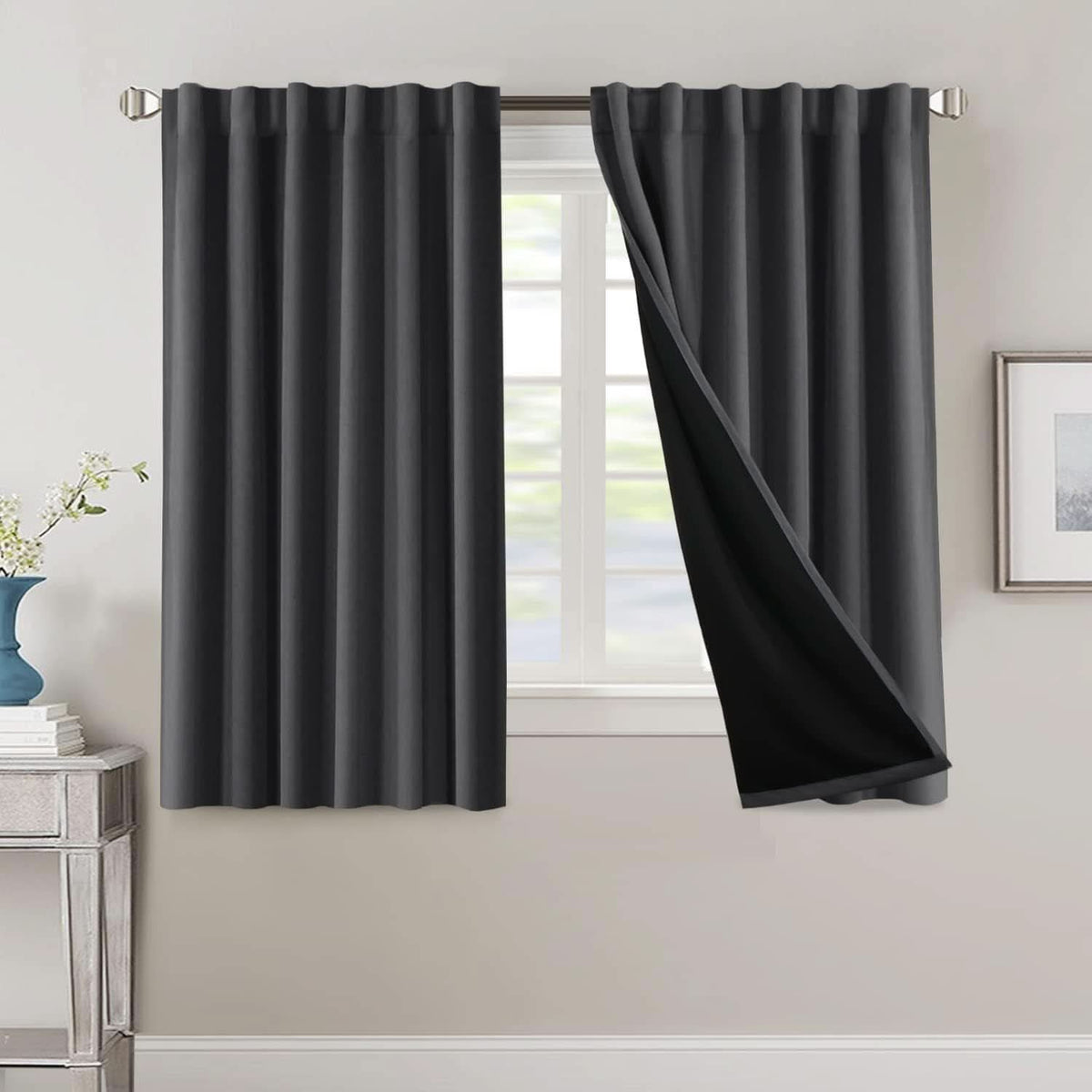 WINDOWFLOW – Long Blackout Drapes for Living Room & Bedroom Use