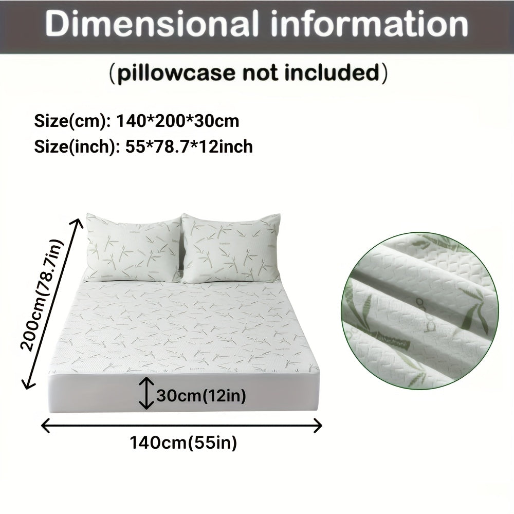 Cooling Bamboo Mattress Topper with 3D Airflow Layer for Better Sleep & Pressure Relief
